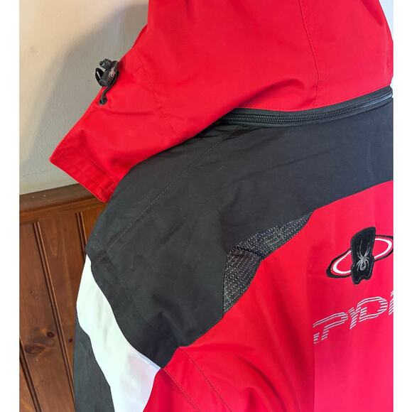 NEW Spyder Red Black X Static Insulation GORE-TEX Fabric Hooded Ski Coat Mens XL - Picture 4 of 16